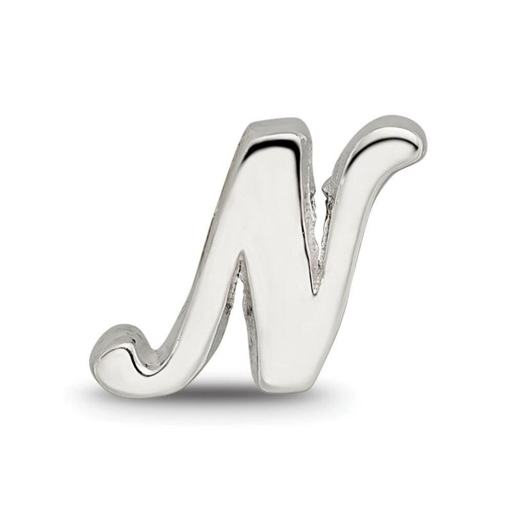 Kazi Luxury Sterling Silver Reflections Letter N … - image 3